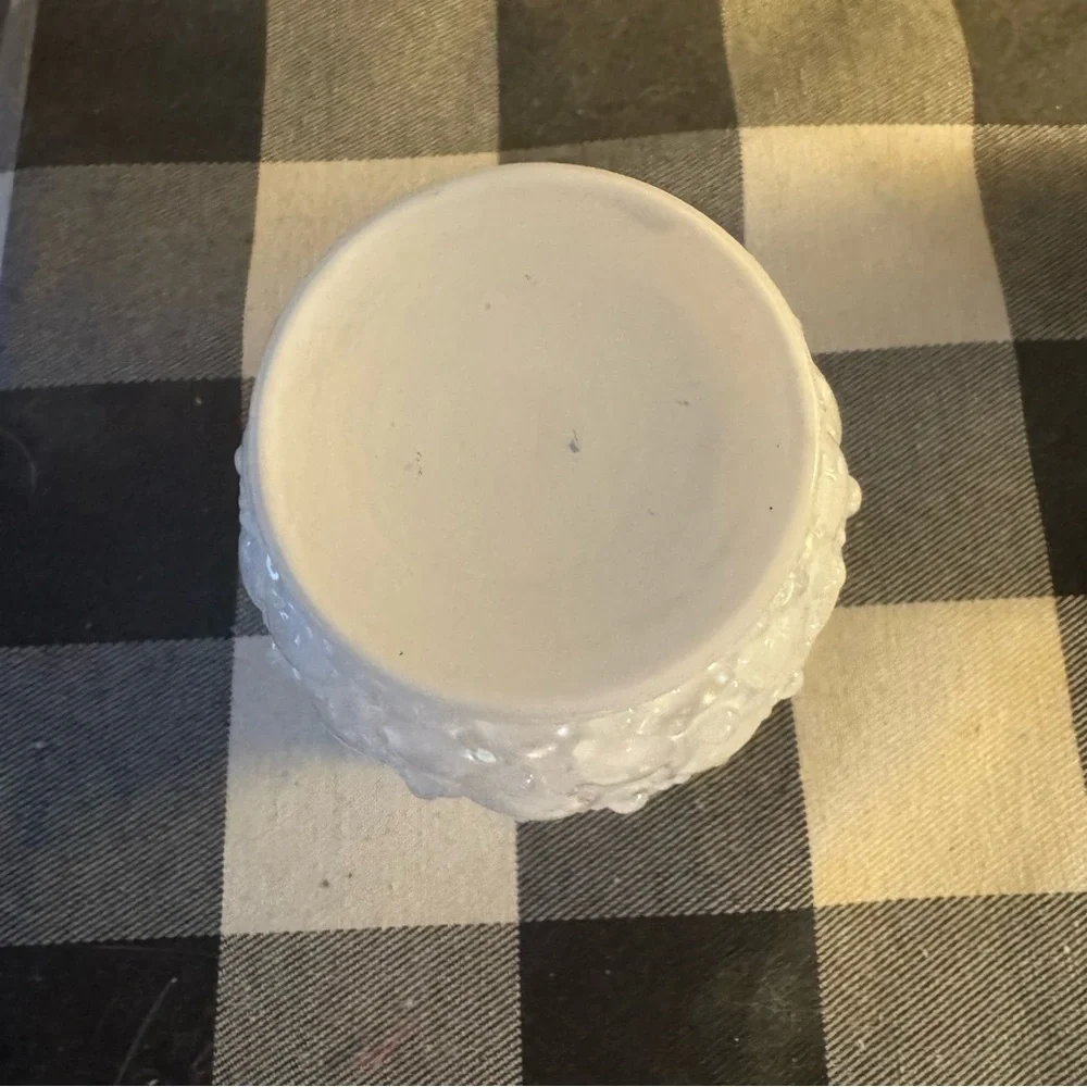 White Glass Vase Simple Shabby Chic